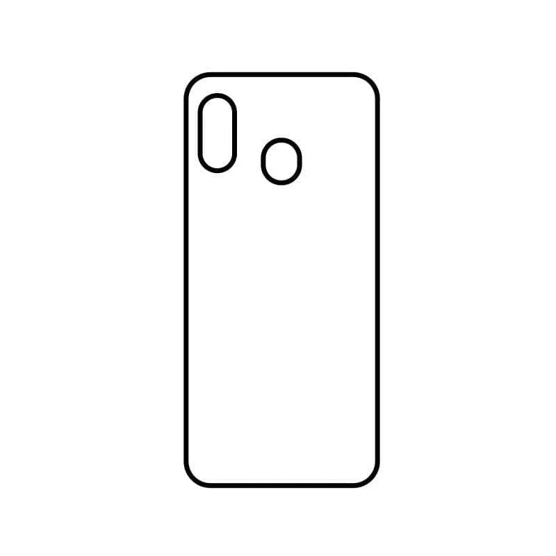 Coque-sublimation.fr Coque Sublimable Samsung Galaxy A20E Coque Sublimation Samsung Galaxy A - Contour noir Coque Sublimation Samsung Galaxy A - Contour noir