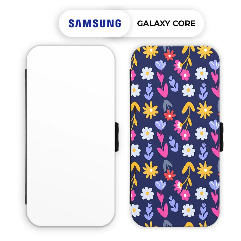 Coque-sublimation.fr Coque à Clapet Sublimable Samsung Galaxy Core Prime Etui Sublimation Etui Sublimation