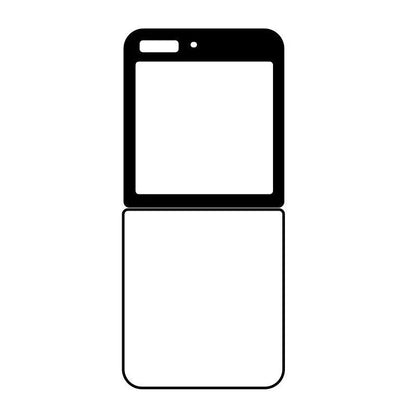 Coque-sublimation.fr Coque Sublimable Samsung Galaxy Z Flip7 Coque Sublimation Samsung Galaxy Pliables - Contour Noir Coque Sublimation Samsung Galaxy Pliables - Contour Noir