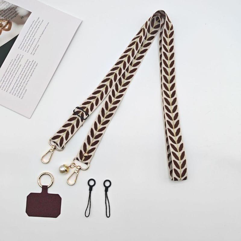 Coque-sublimation.fr Accessoires téléphone Marron Bandoulière universelle pour coque de téléphone Bandoulière universelle pour coque de téléphone