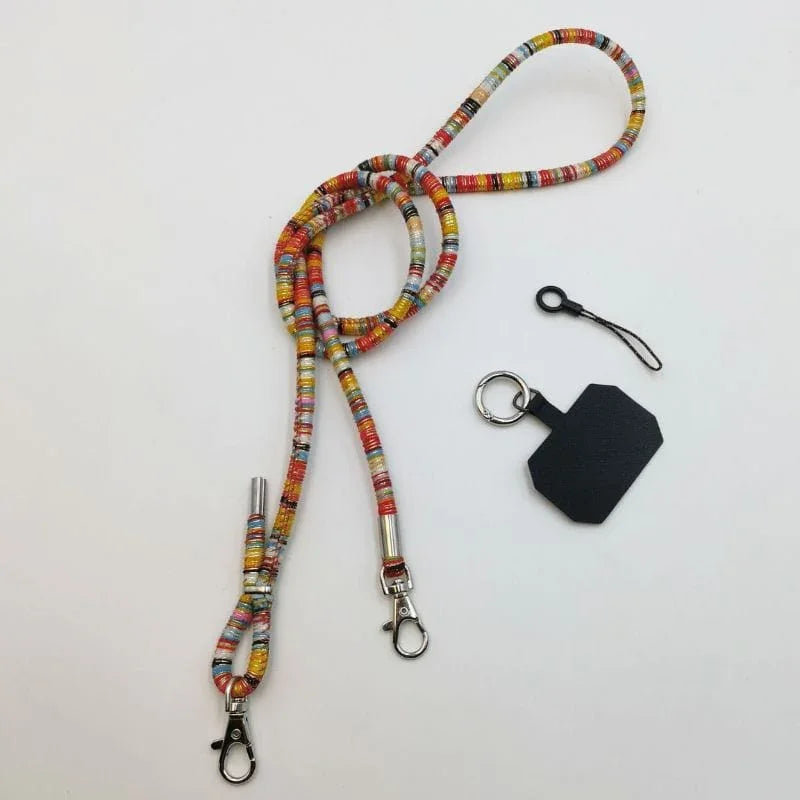 Coque-sublimation.fr Accessoires téléphone Orange Cordon style collier universel pour coque de téléphone Cordon style collier universel pour coque de téléphone