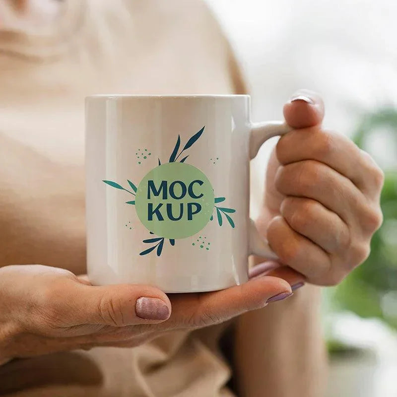 Coque sublimation Mug 1 Mug avec emballage individuel Polystyrène (idéal pour expédier à vos clients finaux) Mug blanc en céramique sublimable mat Mug blanc en céramique sublimable mat